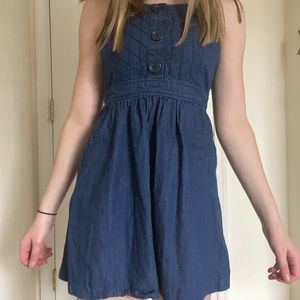 denim halter dress